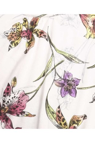 Dámská noční košile Líba D - pestrá orchidej