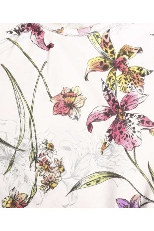 Dámská noční košile Líba K - pestrá orchidej