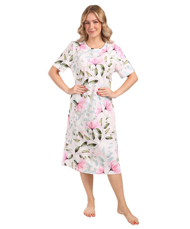 Dámská noční košile Iva - růžová magnolie