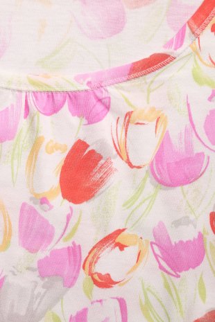 Dámská noční košile Líba K - růžové tulipány