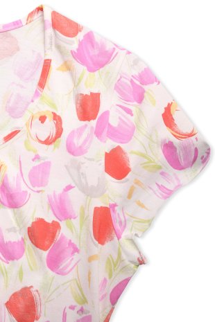 Dámská noční košile Dana - růžové tulipány
