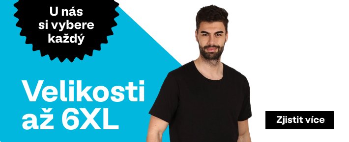 Velikosti až 6 XL