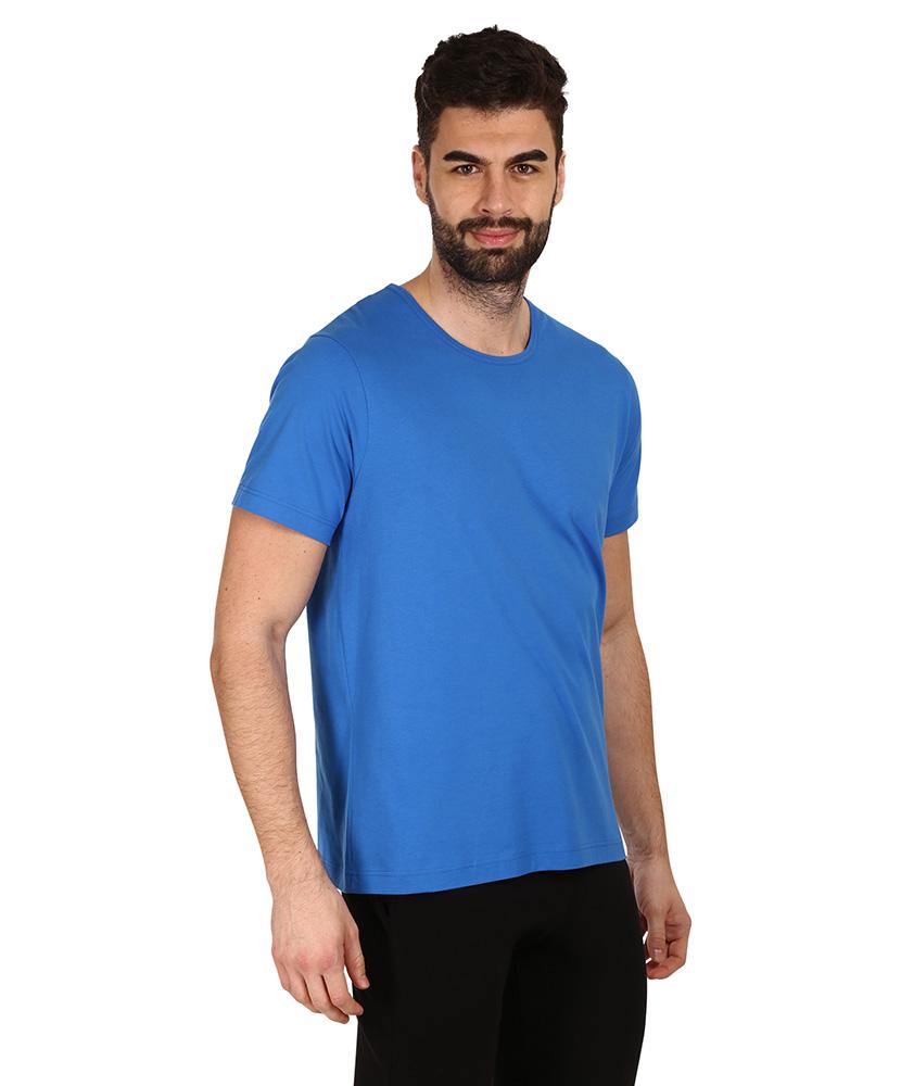 Pánské bavněné tričko - modrá